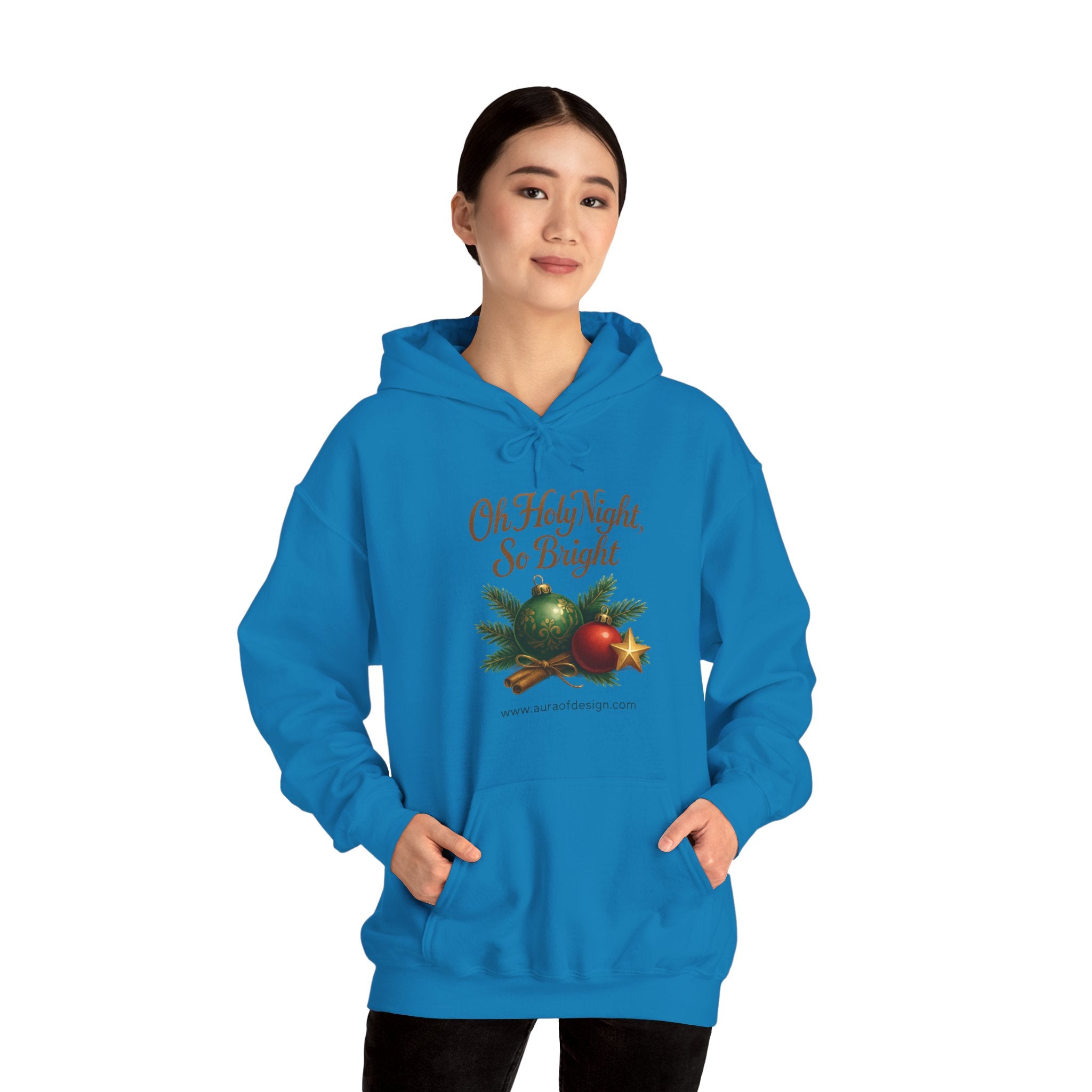 Oh Holy Night, So Bright – The Christmas Hoodie by DesignAura! 🎅✨