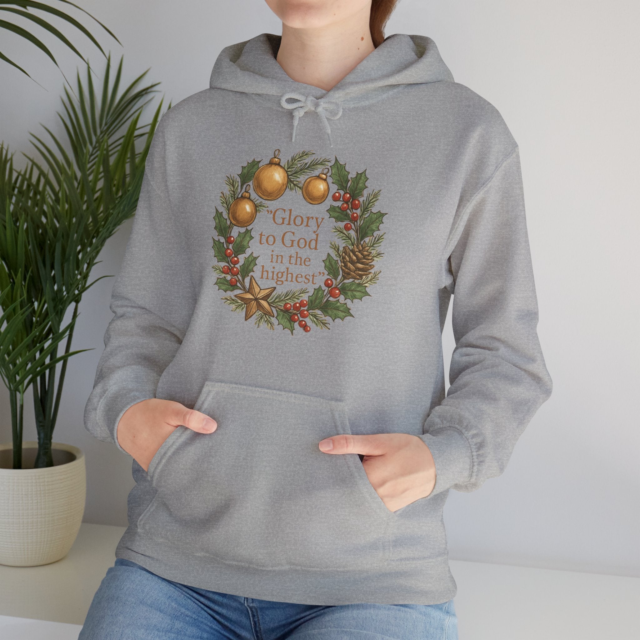 ✨ Ladies’ Christmas Hoodie by DesignAura – Faith, Warmth & Festive Joy ✨