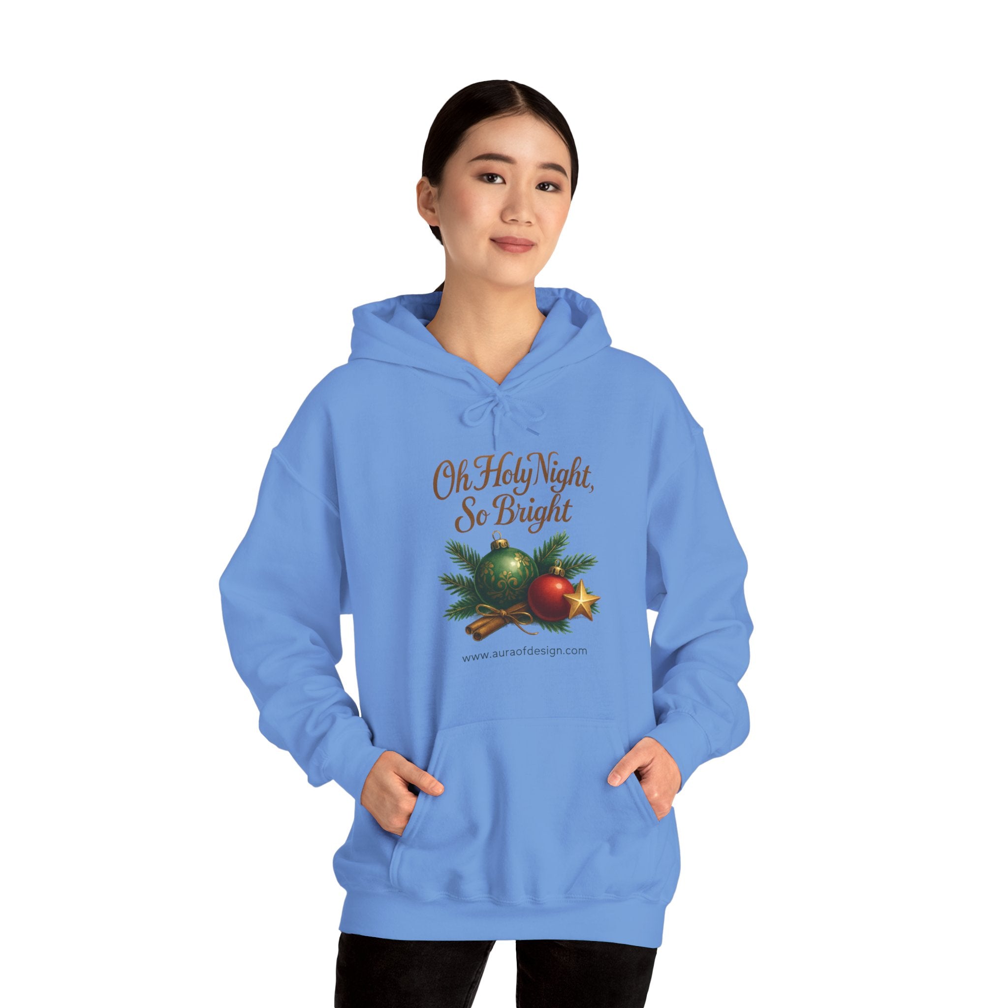 Oh Holy Night, So Bright – The Christmas Hoodie by DesignAura! 🎅✨