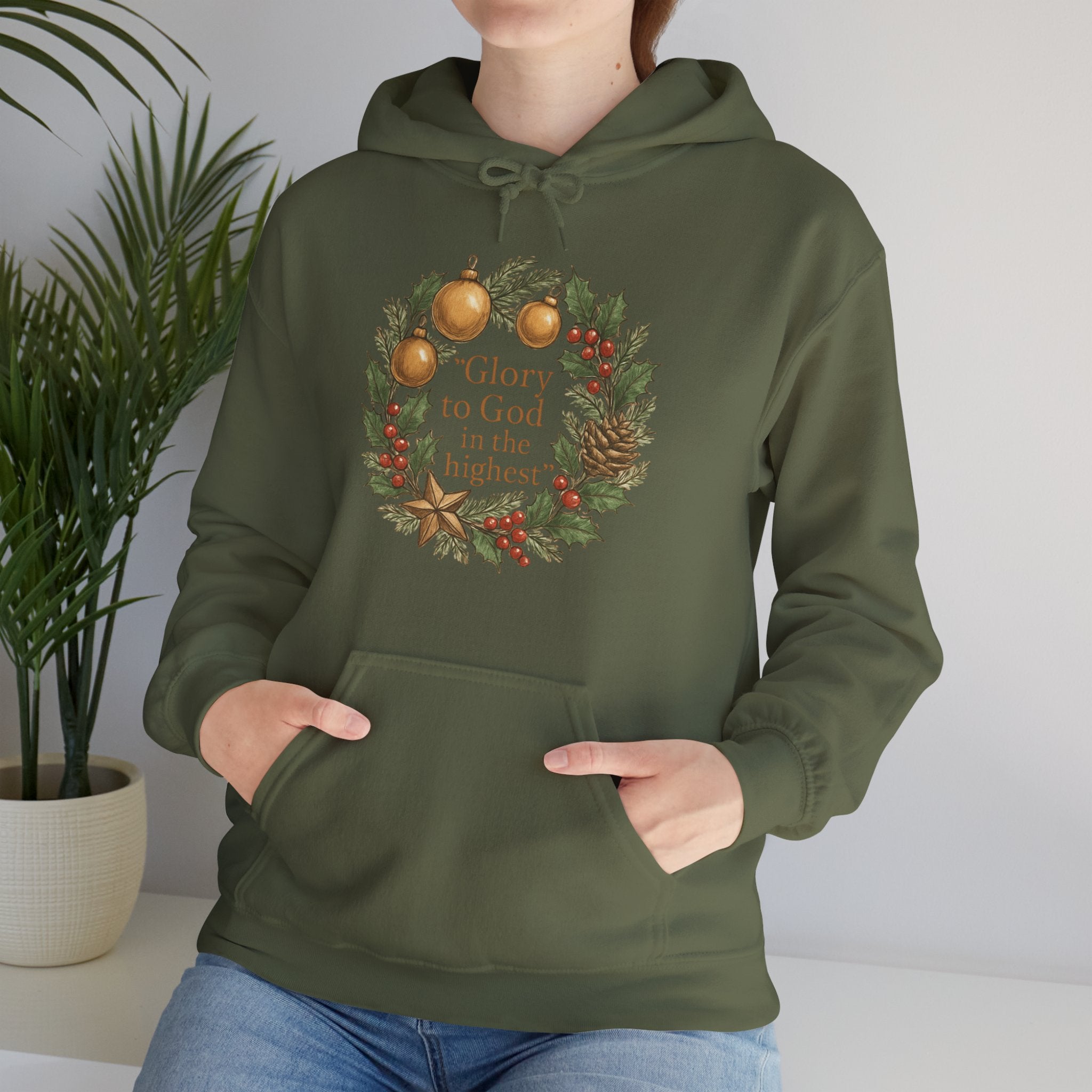 ✨ Ladies’ Christmas Hoodie by DesignAura – Faith, Warmth & Festive Joy ✨