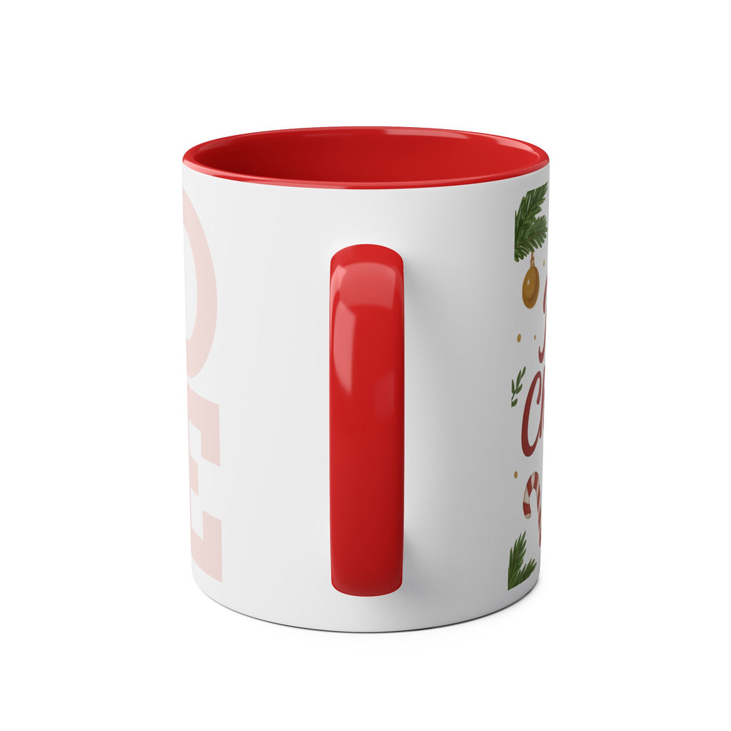 Merry Christmas Two-Tone Coffee Mug - 11oz Festive Holiday Gift by DesignAura