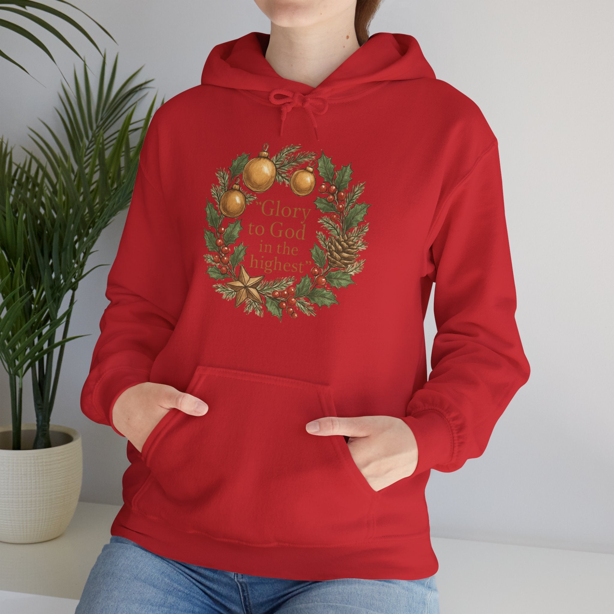 ✨ Ladies’ Christmas Hoodie by DesignAura – Faith, Warmth & Festive Joy ✨