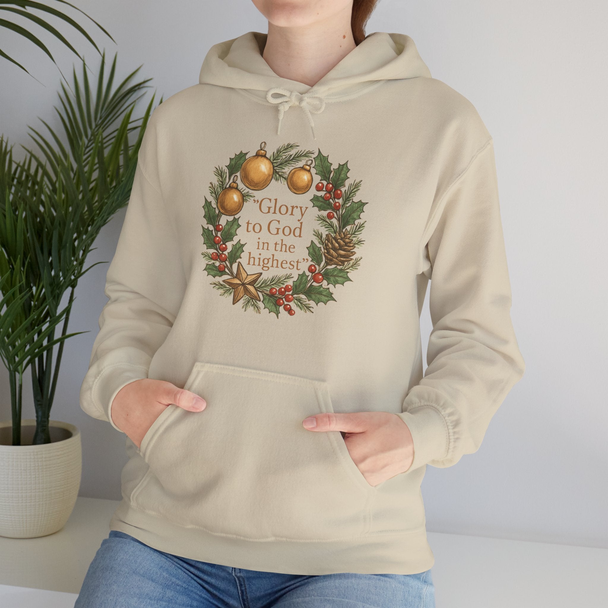 ✨ Ladies’ Christmas Hoodie by DesignAura – Faith, Warmth & Festive Joy ✨