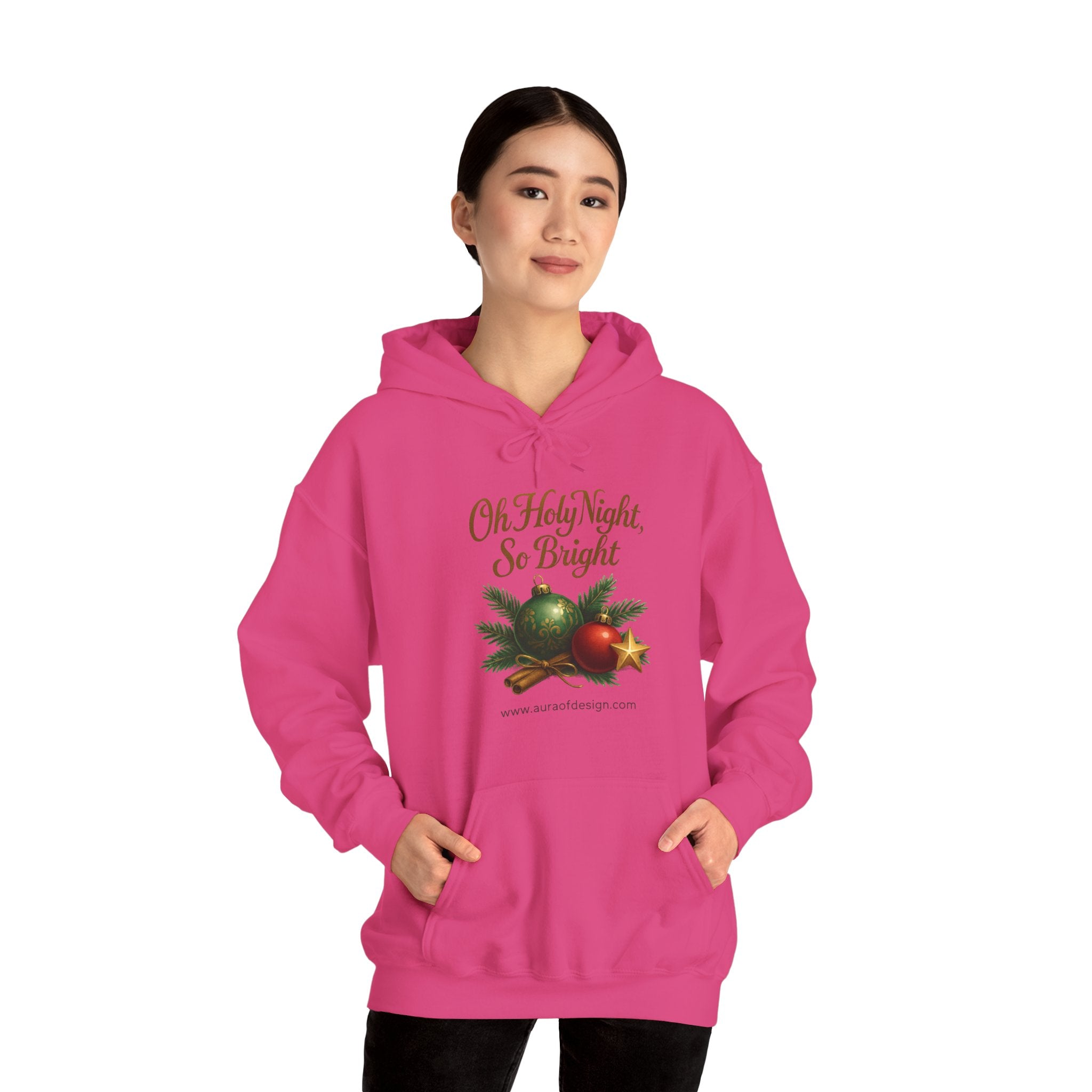 Oh Holy Night, So Bright – The Christmas Hoodie by DesignAura! 🎅✨