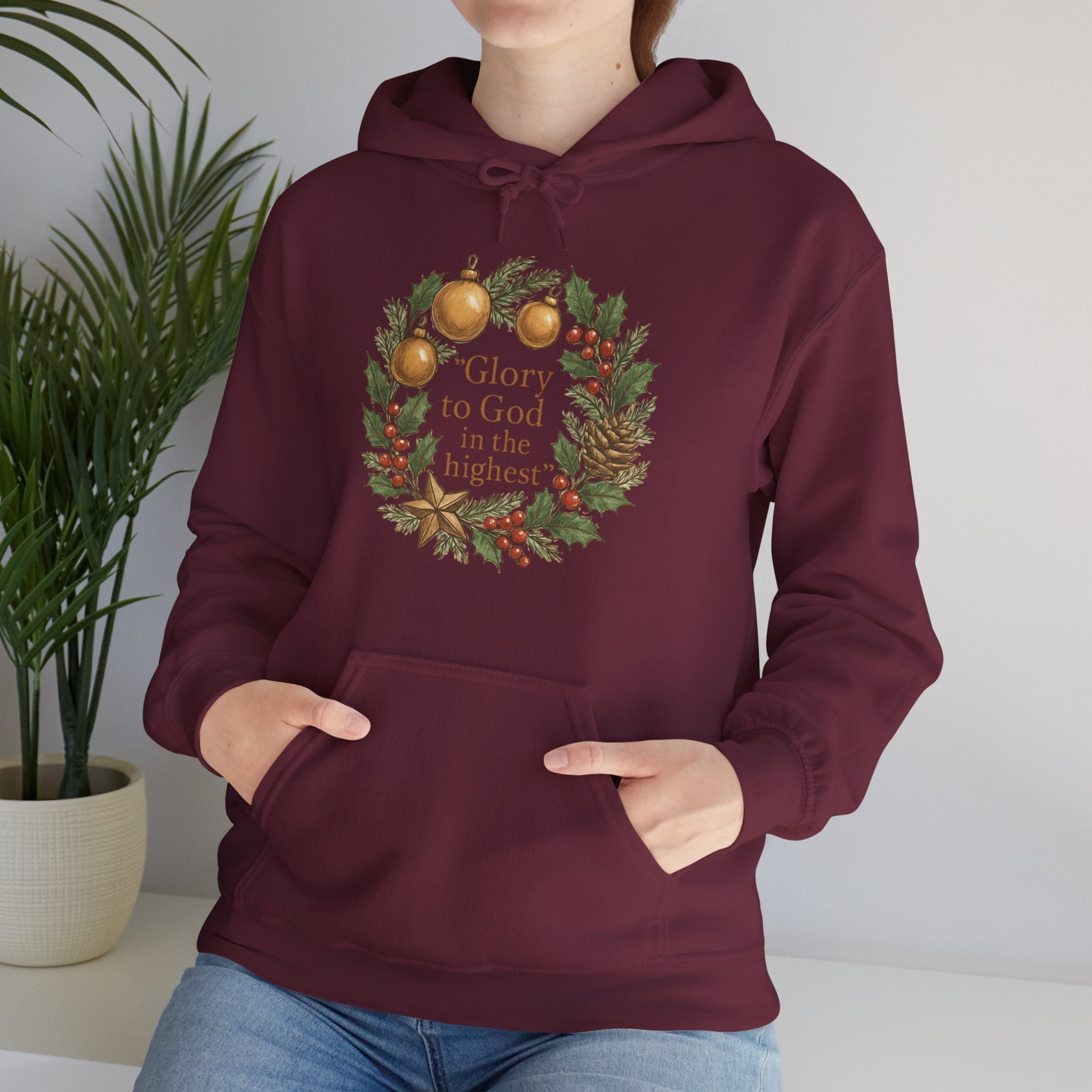✨ Ladies’ Christmas Hoodie by DesignAura – Faith, Warmth & Festive Joy ✨